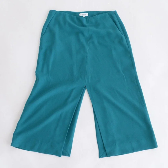 Aritzia Babaton  Teal Jax Pencil Skirt with Front Back Slits Size 2 - Picture 1 of 11